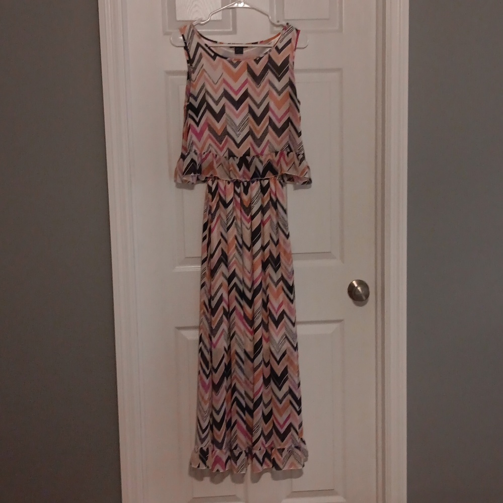 Colorful Chevron Dress